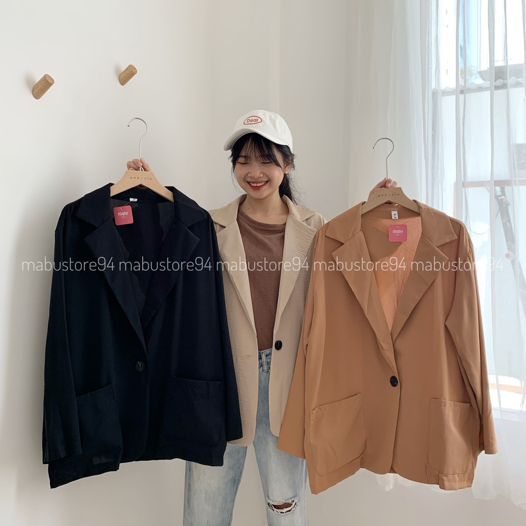 Khoác vest vải
