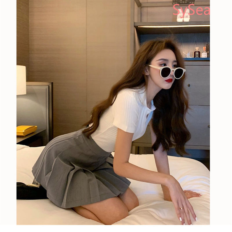 Áo lửng tay ngắn cổ chữ V thời trang mùa hè dành cho nữ | BigBuy360 - bigbuy360.vn