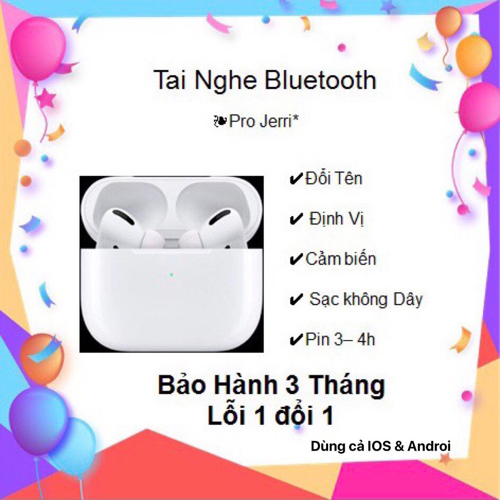 ⚡ Siêu Sale 4/4 ⚡ Tai Nghe bluetooth Pro TWS đổi tên định vị bảo hành 3 tháng | BigBuy360 - bigbuy360.vn