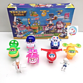Đồ chơi 8 nhân vật đội bay và robocar poli biến hình