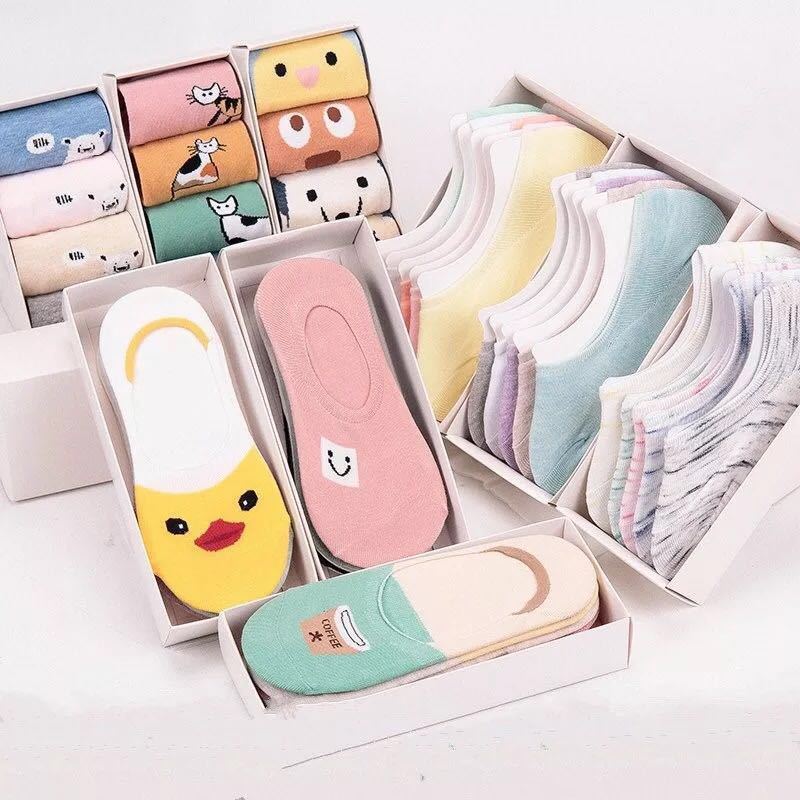 10 Đôi Vớ Thuyền Silicone Mỏng Chống Trượt Phong Cách Hàn Quốc Thời Trang Mùa Hè Năm 2021