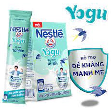Thùng 30 gói x 85ml/ gói Sữa chua uống dinh dưỡng Nestle Yogu tổ yến(date t3.22) | BigBuy360 - bigbuy360.vn
