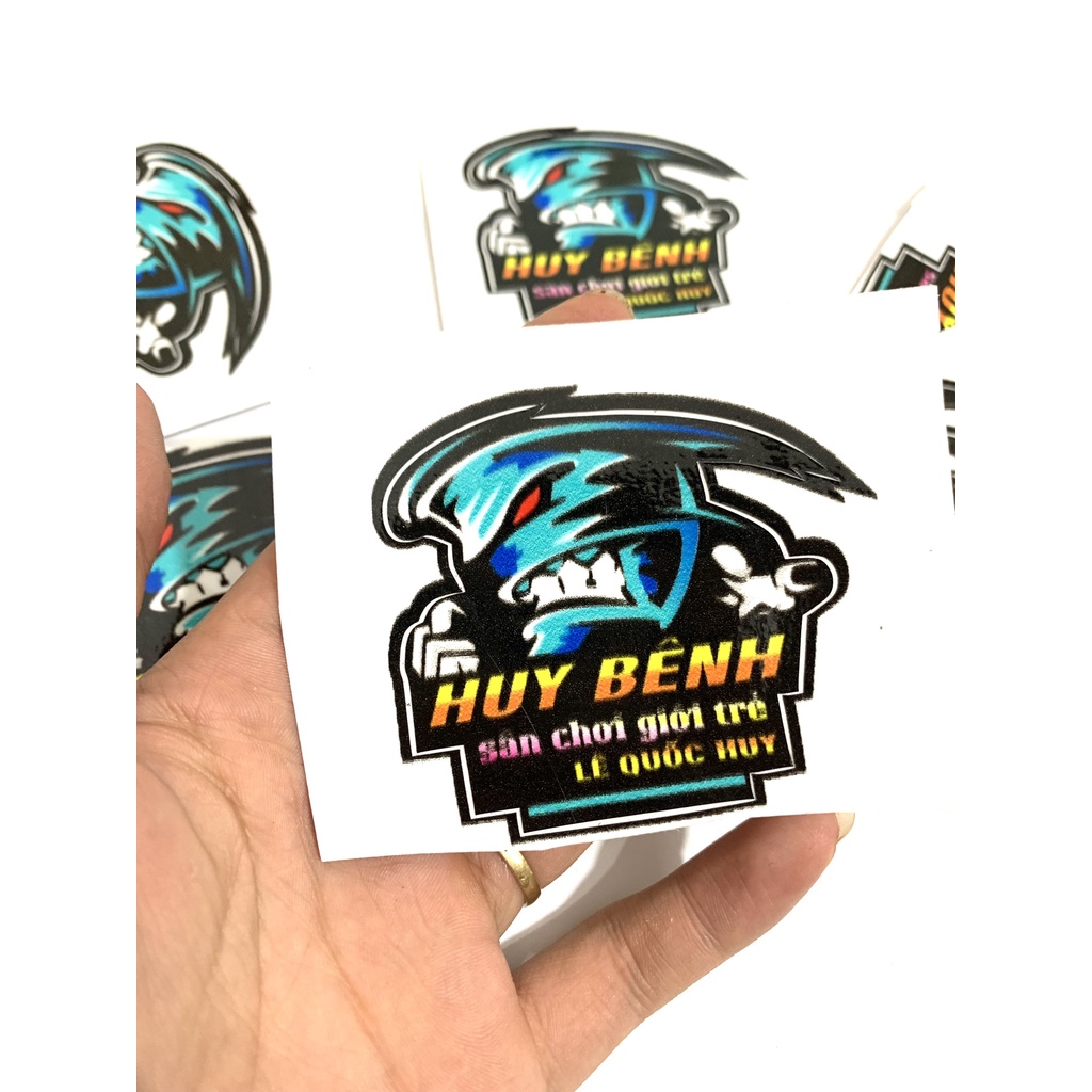 Tem Sticker Huy Bênh 3 lớp Siêu Đẹp