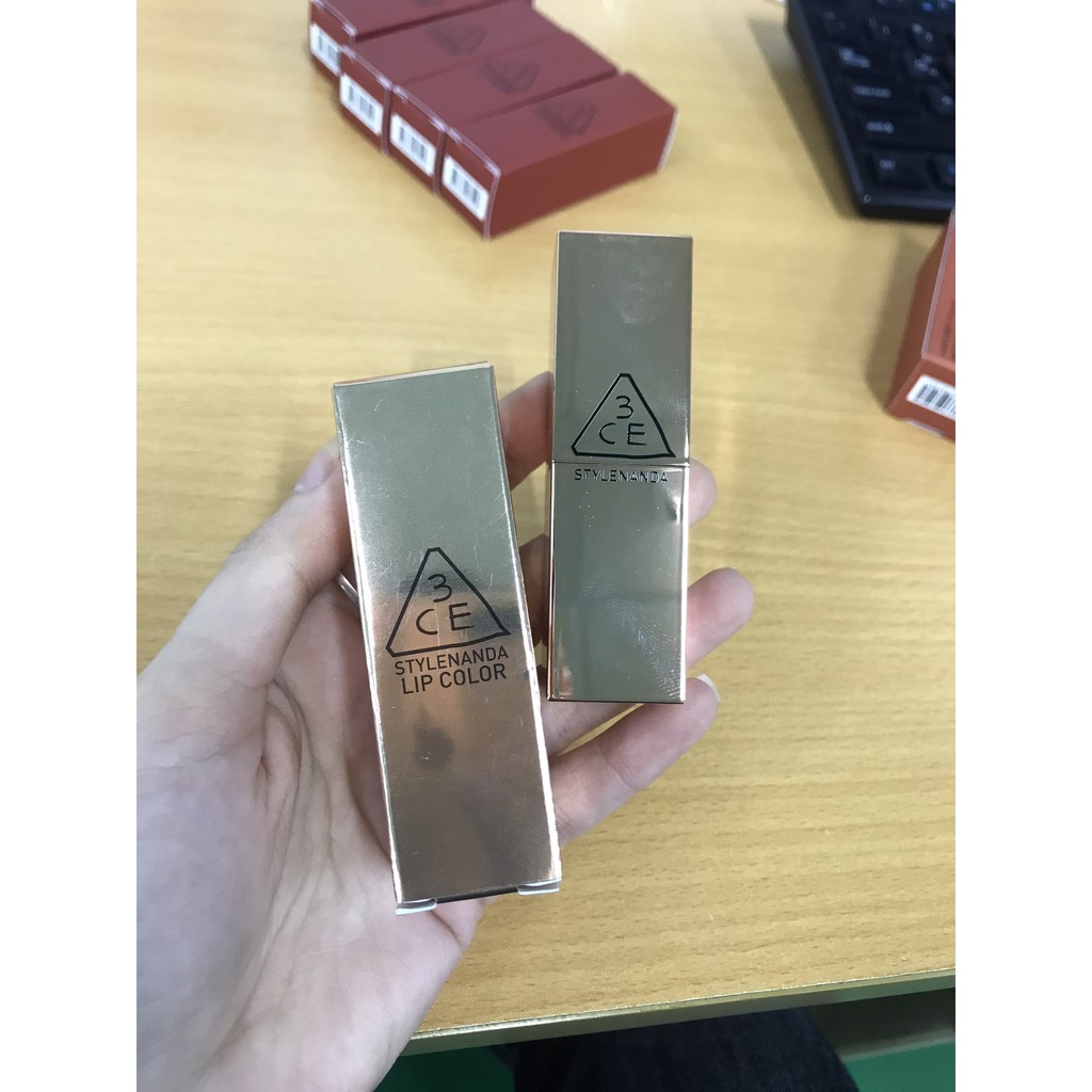 [HÀNG NHẬP KHẨU CHÍNH HÃNG 100%]Son 3CE Matte Lip Color mẫu vỏ vàng 2018 #226 #227 #228 | BigBuy360 - bigbuy360.vn