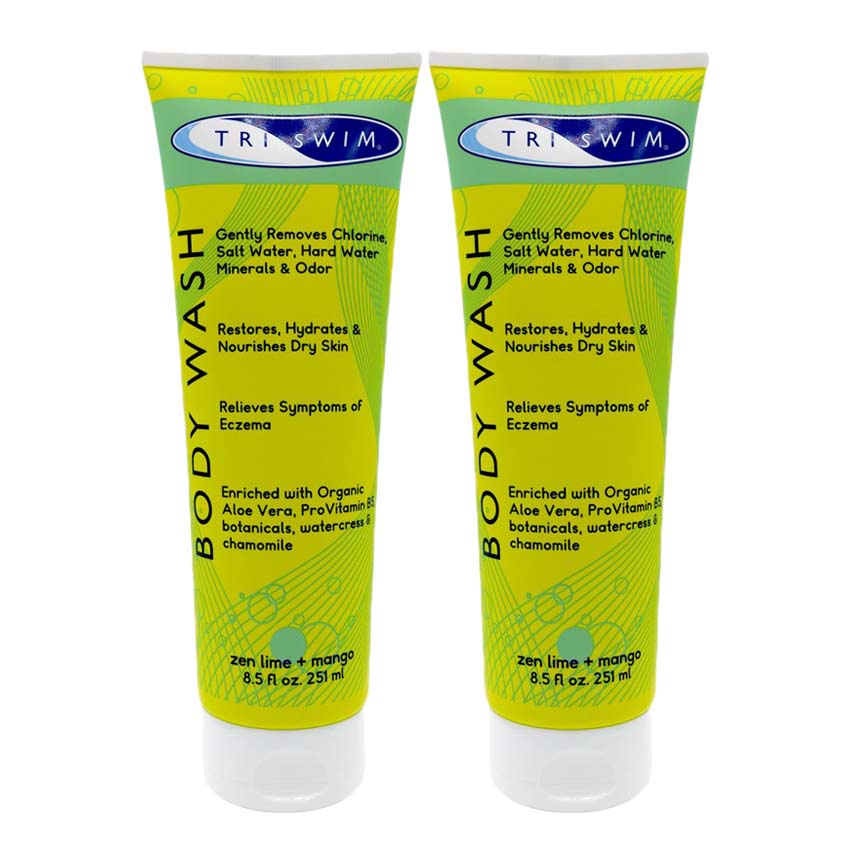 Combo Dầu Gội Sữa Tắm Đi Bơi TRISWIM - Dầu tắm gội khử clo cho người bơi lội