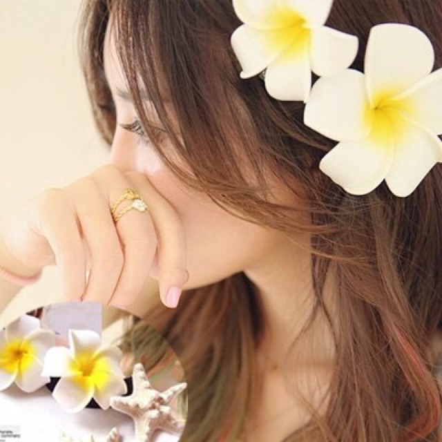Kẹp tóc hoa sứ đi biển