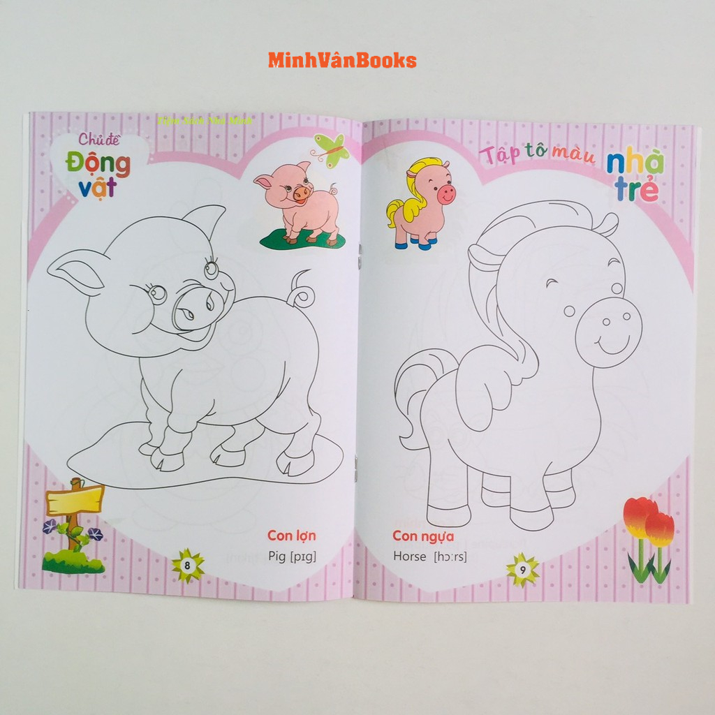 Sách - Tập Tô Màu Nhà Trẻ  - Combo giao ngẫu nhiên