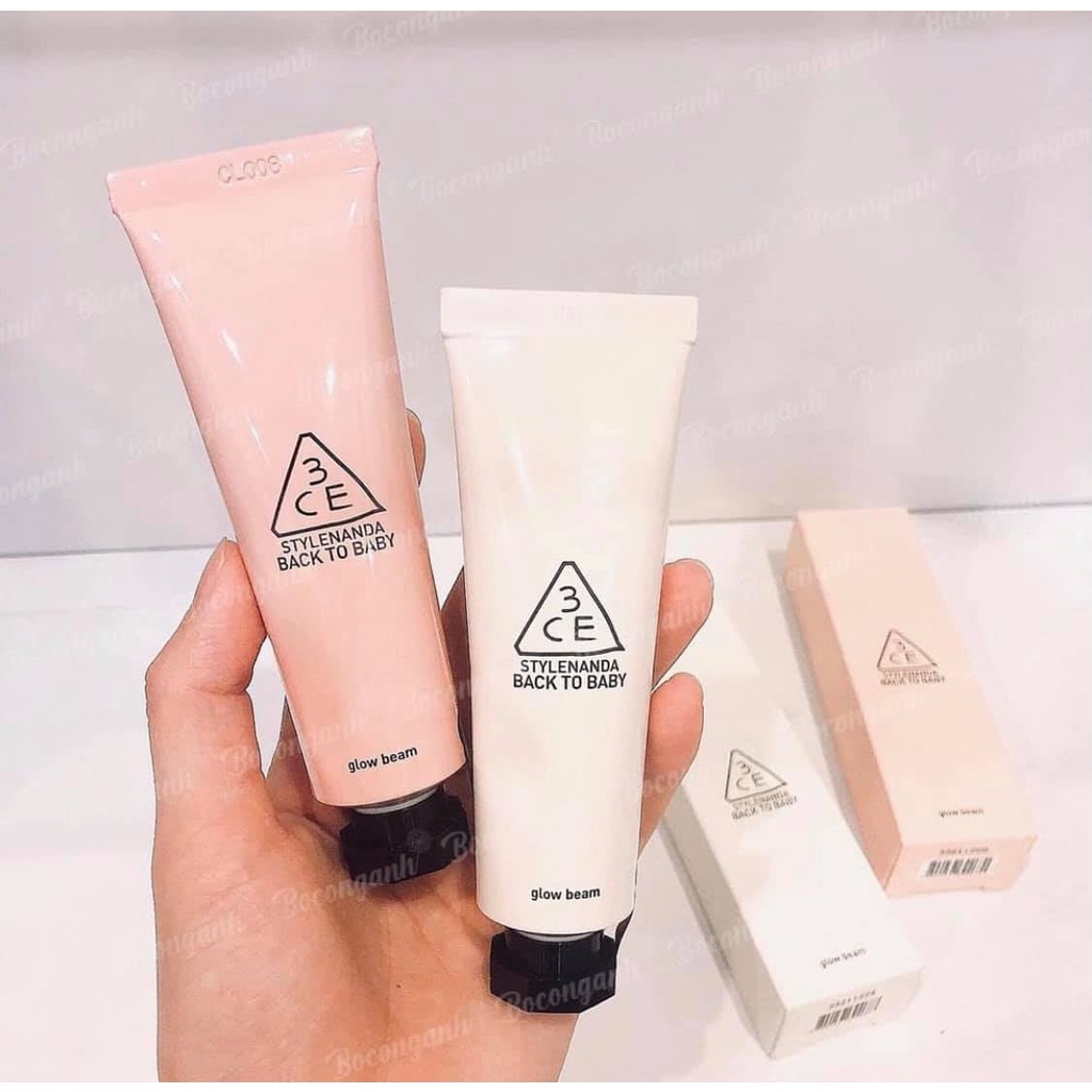 Kem lót 3CE Back To Baby Glow Beam 30ml | BigBuy360 - bigbuy360.vn