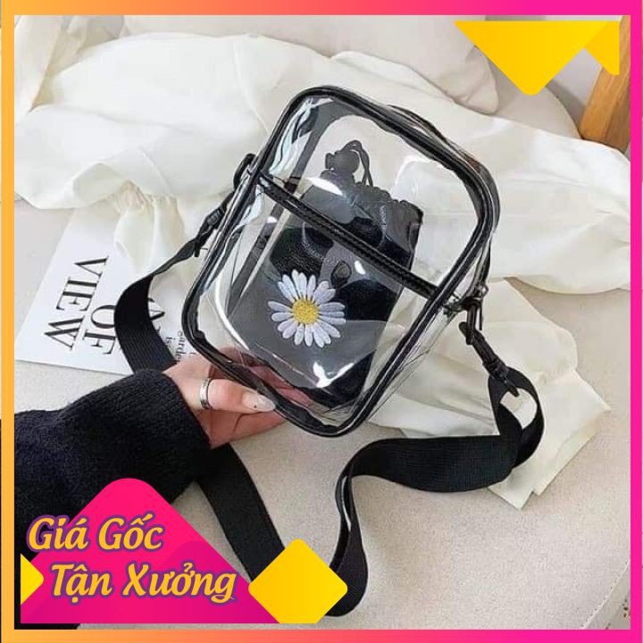 Túi xách nữ đeo chéo ulzzang trong suốt | BigBuy360 - bigbuy360.vn