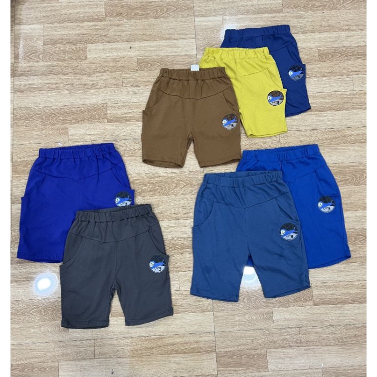 Quần short cotton bé trai