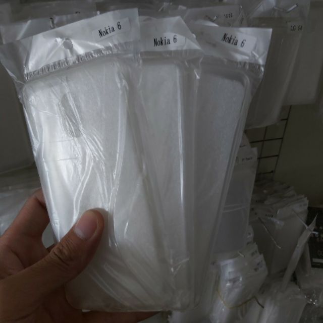 Combo 3 chiếc ốp silicon nokia 6 trong suốt (loại A)