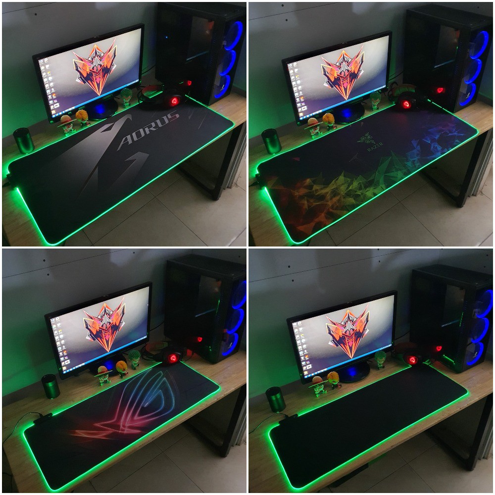 Lót chuột RGB Size 80x30cm, 90x40cm Dày 3mm Siêu bền | WebRaoVat - webraovat.net.vn