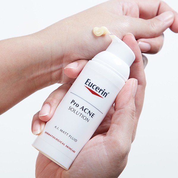 Combo Dưỡng Cho Da Mụn, Giảm Dầu Nhờn Eucerin