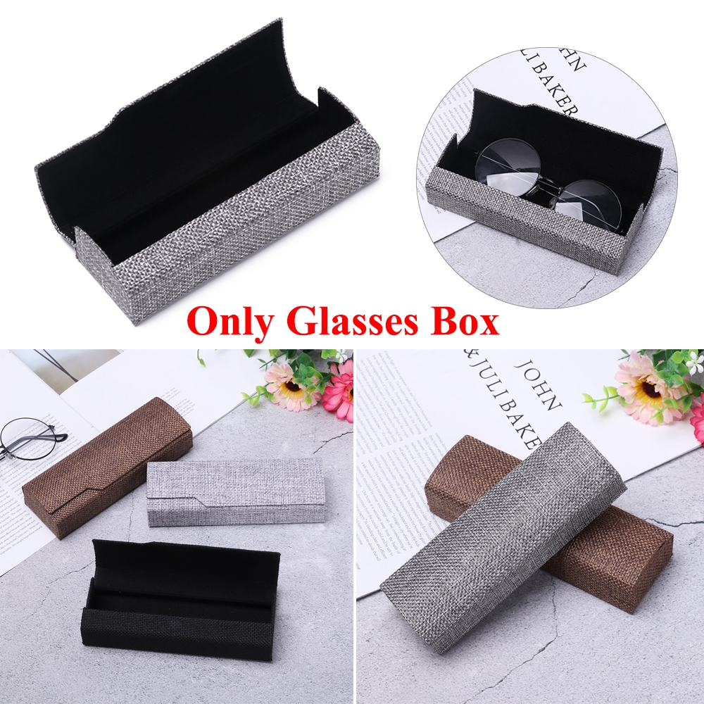 Hộp Đựng Mắt Kính Hình Vuông Phong Cách Retro