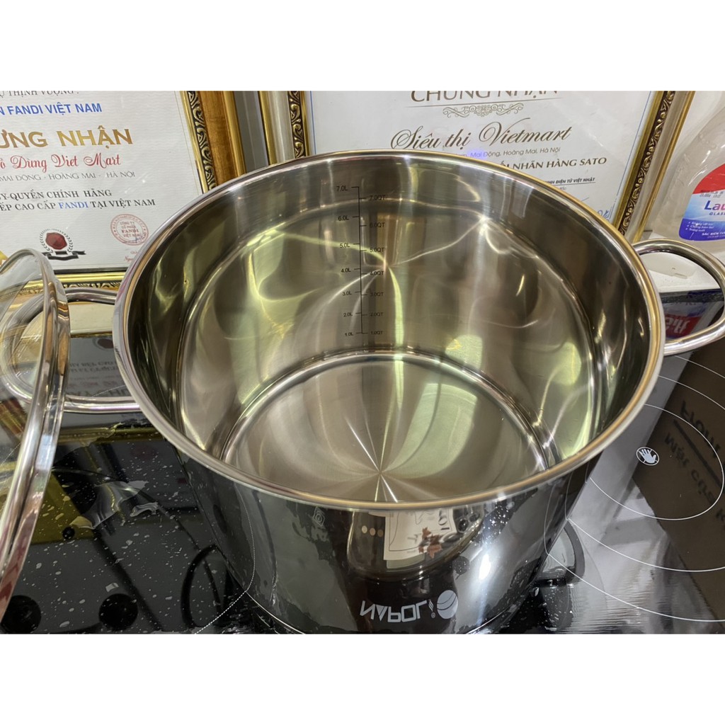 Nồi luộc gà inox 304 Elo Profi Cristal 24cm