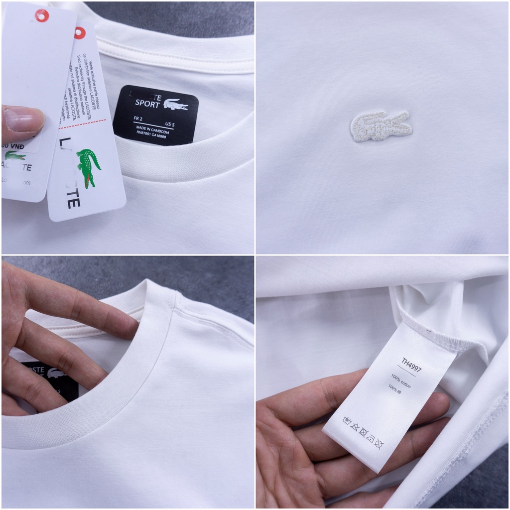 7 màu Áo thun trơn "cá sấu" - cotton co giãn thoáng mát, logo thêu xịn sò, bền đẹp bao quay máy !