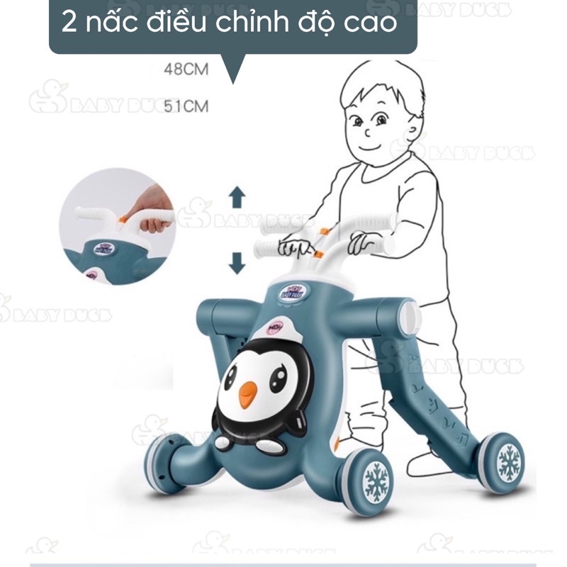 XE TẬP ĐI 3 TRONG 1 KIÊM XE CHÒI CHÂN VÀ XE SCOOTER CHO BÉ MS3605909