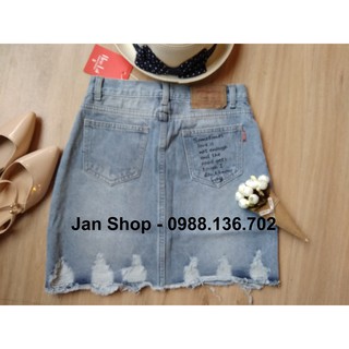 (Xả lẻ size/màu) Chân váy jean ngắn