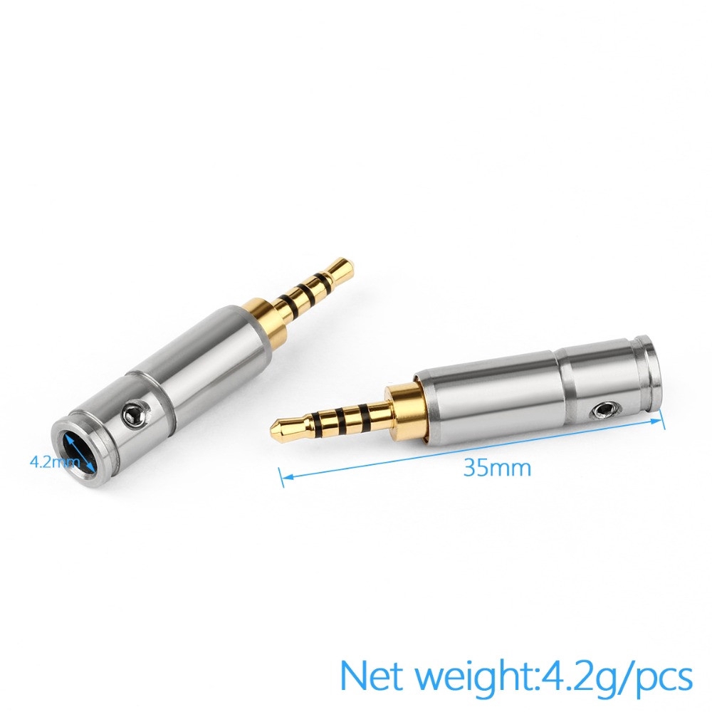 Phích cắm âm thanh nổi 2.5mm 4 cực cho dây tai nghe