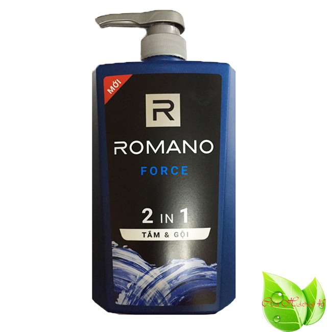 Romano: Dầu Tắm Gội  2in1 cho Nam Romano Froce 650g/chai