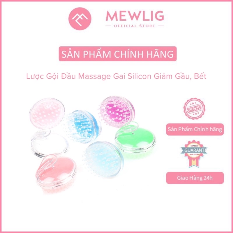 Lược Gội Đầu Massage Gai Silicon Giảm Gầu, Bết -Silicon Nhập