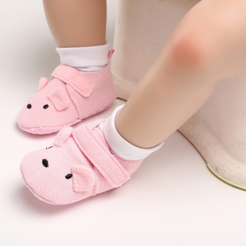 Giày đế mềm chất liệu cotton cho bé tập đi