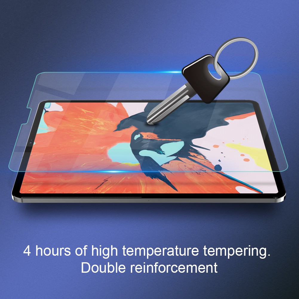 Miếng dán màn hình kính cường lực cho iPad Pro 12.9 2020 / iPad Pro 12.9 2018 hiệu Mercury H+ Pro - Hàng chính hãng