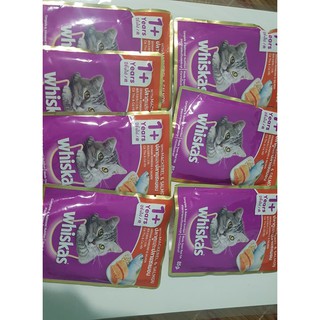 Pate Whiskas gói 85gr mix vị cá thu & cá hồi