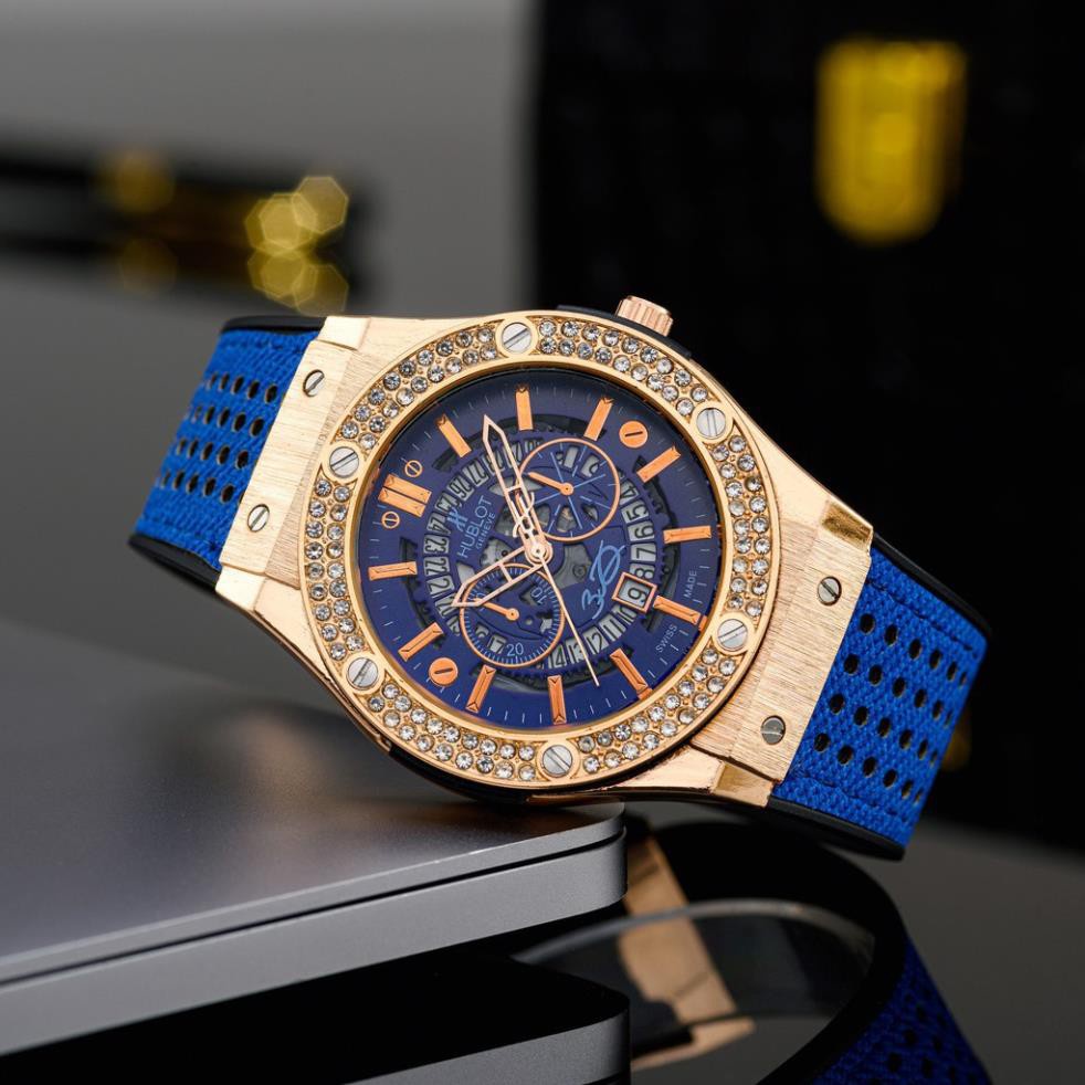 Đồng hồ nam Hublot cao cấp máy pin hộp hãng bảo hành 12 tháng DH204 shopmau
