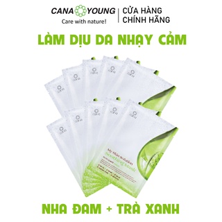 Combo 10 Mặt Nạ Nha Đam Làm Dịu Da Hàn Quốc Cana My Skin Solution Soothing 10 Miếng/Hộp