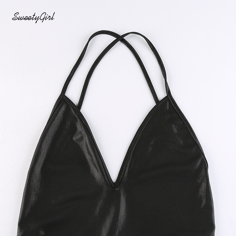 Đầm Hai Dây Mini Cổ Chữ V Màu Trơn Thời Trang 2022 Dành Cho Nữ