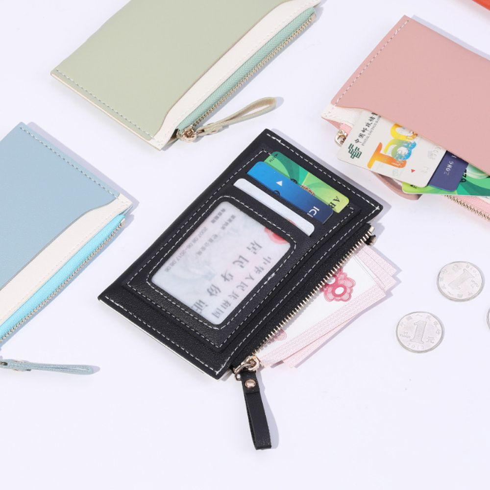 Ví Đựng Tiền Xu Mini Bằng Da PU Có Khóa Kéo Kiểu Dáng Ngọt Ngào Cho Nữ