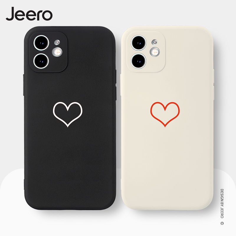 Ốp điện thoại JEERO hoạt hình cặp đôi dễ thương đẹp độc lạ mềm cho iPhone 15 14 13 12 11 Pro Max SE 2020 X XR XS 8 7 ip 6S 6 Plus kute HFC306