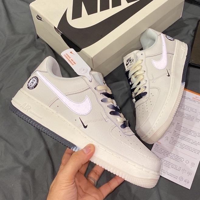 Giày_𝐍𝐈𝐊𝐄 Trắng Âm Dương Nam Nữ, Giày AF1 Brooklyn , giày thể thao Thời Trang Full Box Hàng Đẹp