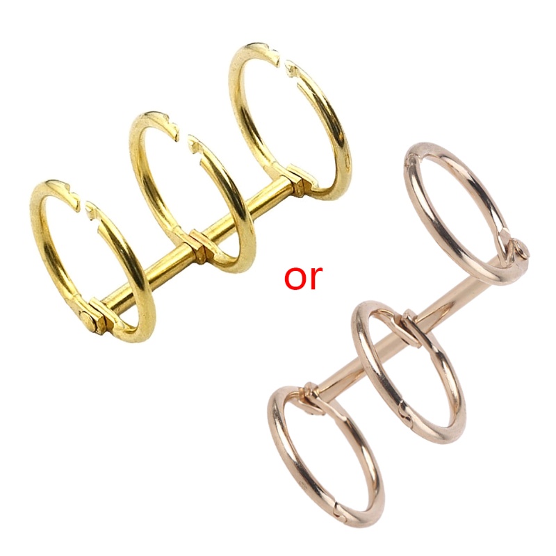 Bản lề đóng gáy sách tờ rời dạng vòng kim loại dành cho album ảnh/sổ lưu niệm thủ công tiện dụng cho văn phòng