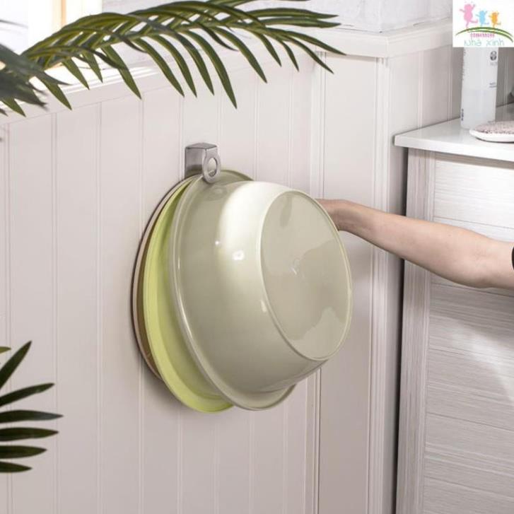 Móc gài chậu, rổ dán tường chất liệu inox304 cao cấp KB22 (NhaXinh)