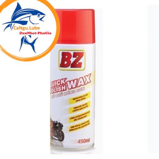 [FREE SHIP]Chai Xịt Làm Bóng Dàn Áo BZ 450ml, chai dưỡng sơn bóng BZ giúp đánh bóng dàn áo xe