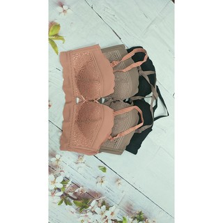 ÁO NGỰC DÂY CHÉO PHỐI REN MS402