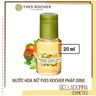 Nước Hoa Mini Yves Rocher Mandarin Citron Cedar Energizing Eau De Toilette 20ml