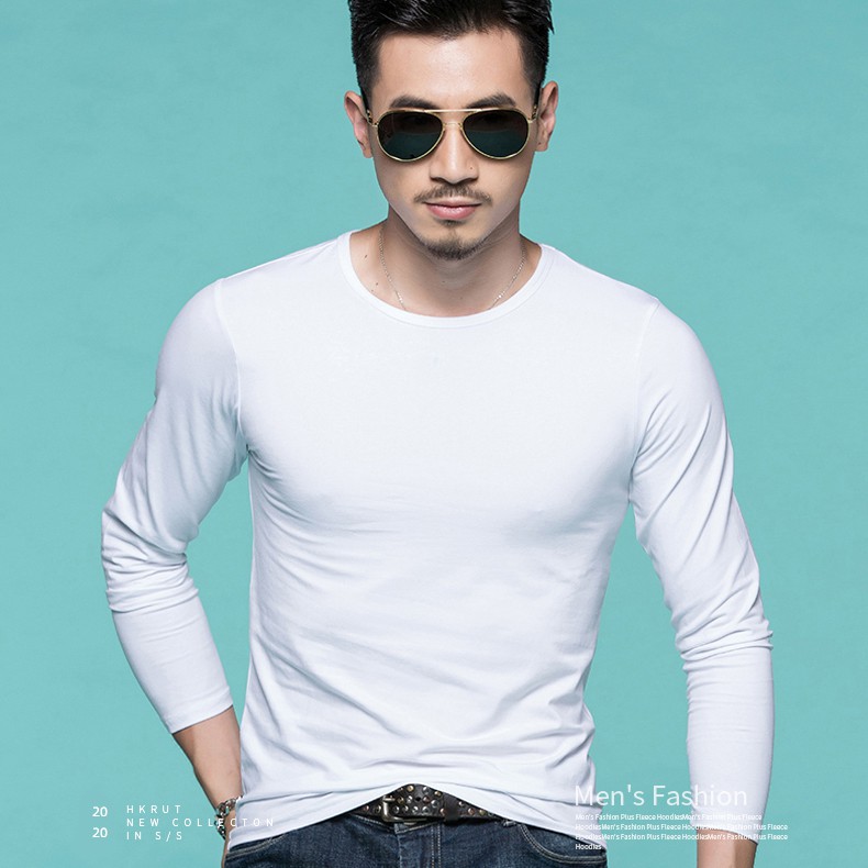 Áo thun nam tay dài - Giữ Nhiệt - Chất liệu Cotton - Phù hợp mặc cho mùa thu đông | BigBuy360 - bigbuy360.vn