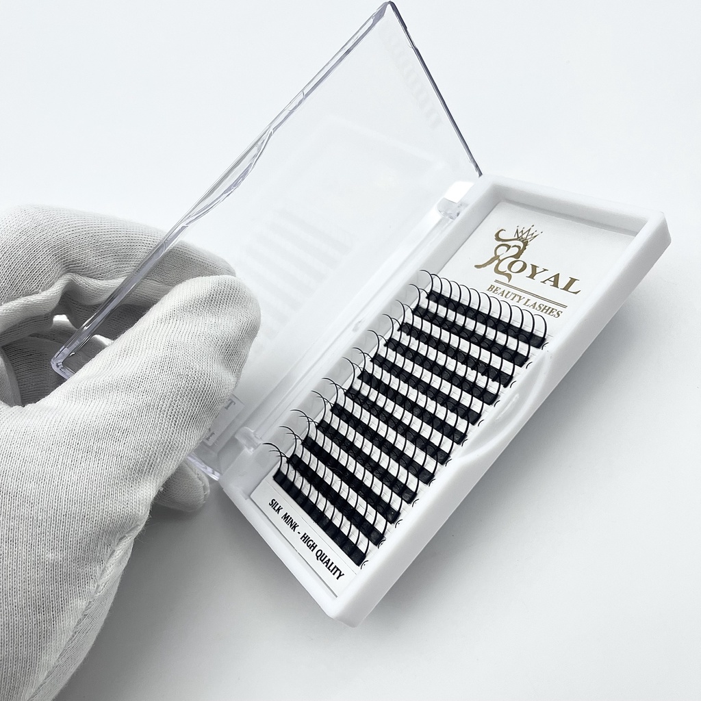 Mi Trụ ROYAL EYELASH Katun Wispy Lông Chồn Cao Cấp Mix Size 12 -15mm