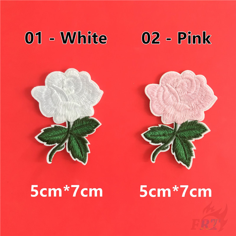 Miếng vá ủi lên quần áo hình hoa hồng