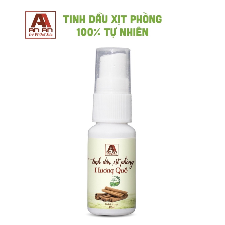 Bình xịt phòng tinh dầu Cam Ngọt, Quế, Sả Chanh An An 20ml thơm nhà đuổi muỗi