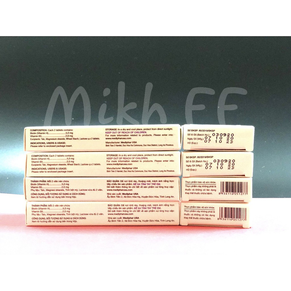 Viên uống Biotin chống rụng tóc và da | Thế Giới Skin Care