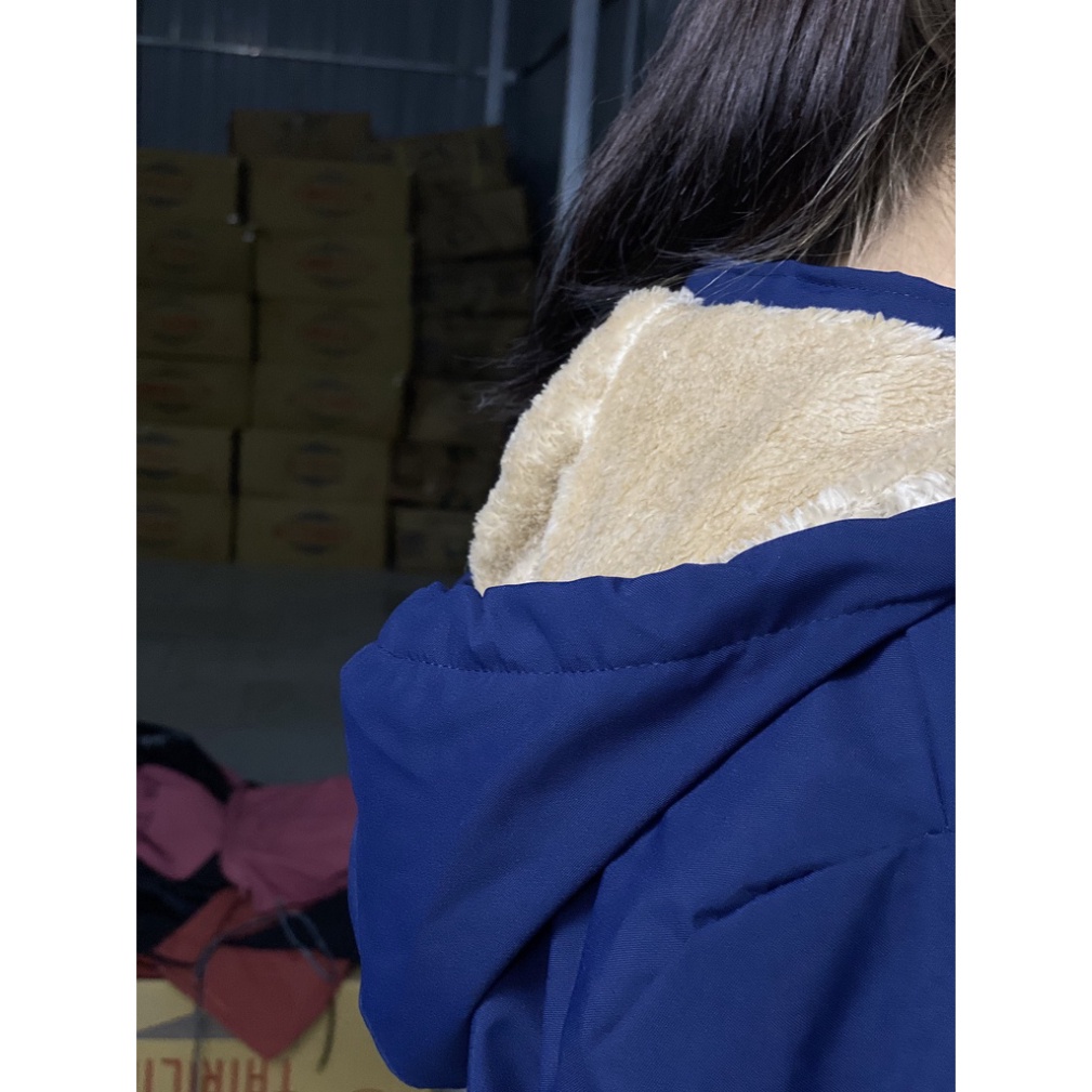 Áo gió nam nữ 3 khóa lót lông vàng loại đẹp giữ ấm tốt, chất gió tráng bạc chống thấm nước không phải màu | BigBuy360 - bigbuy360.vn