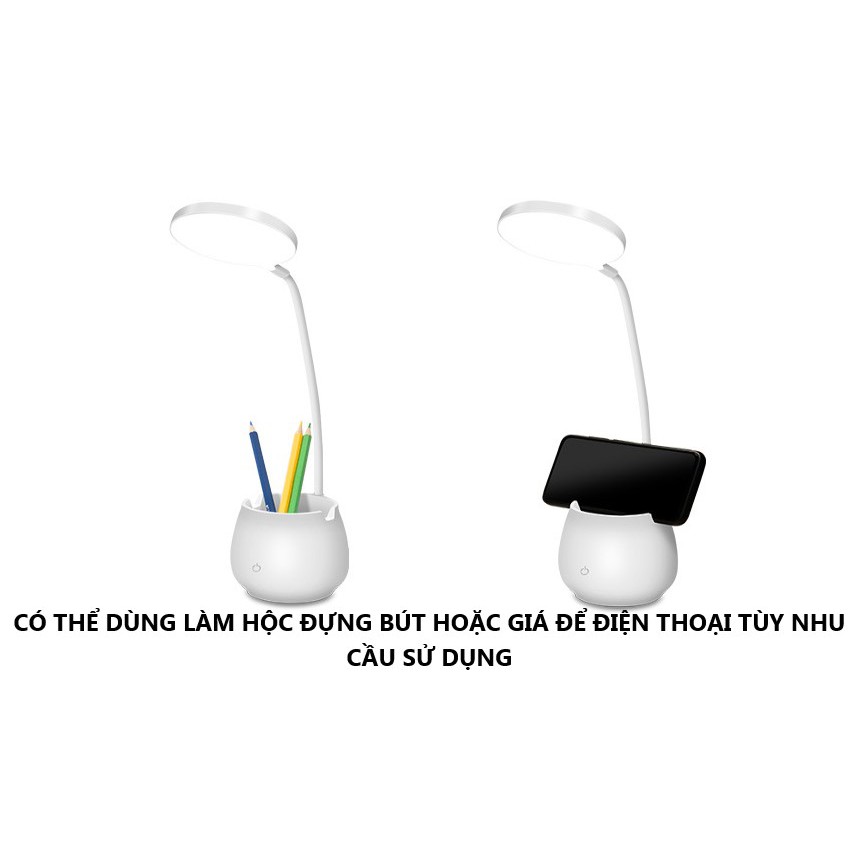 Đèn bàn LED cao cấp tích điện sạc USB mẫu mới 2021 - Q16 - Gấp gọn dễ dàng - Bảo hành 12 tháng