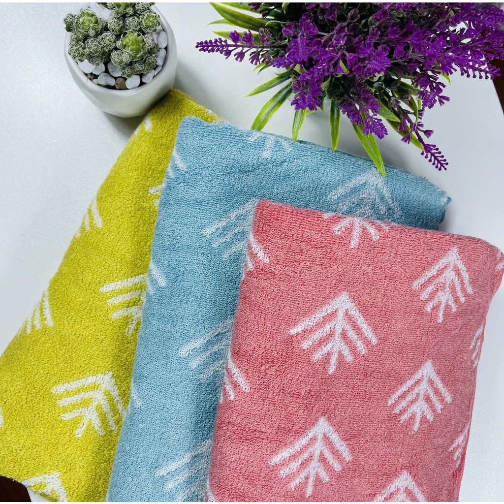 Khăn tắm hoa văn MJ xuất nhật, KT 60x120cm, Nặng 300g