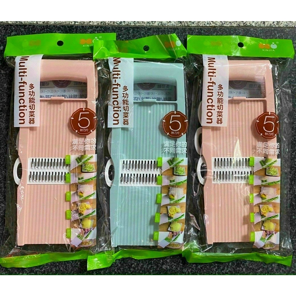 Dụng Cụ Nạo, Bàn Nạo Rau Củ Quả Đa Năng 5 Trong 1 Tiện Lợi