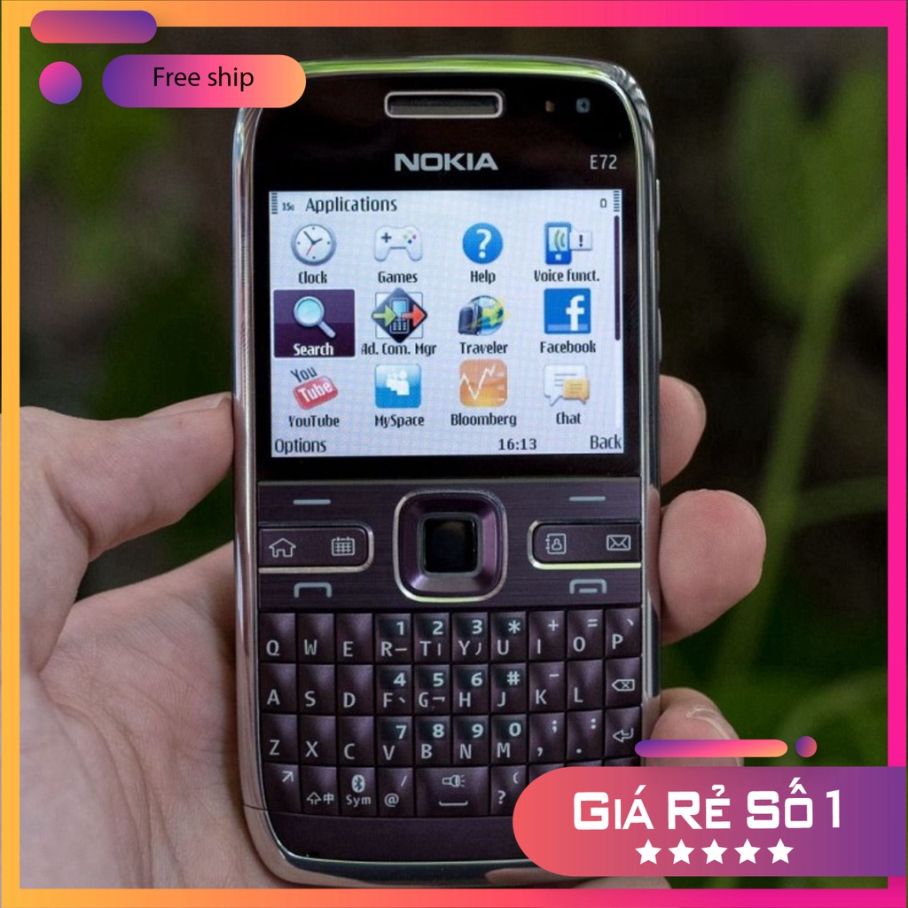 SĂN SALE NỮA NÀO Điện Thoại Nokia E72 Wifi 3G Bảo Hành 12 Tháng Chơi Game online $$$