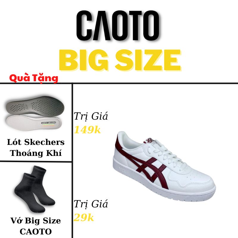Đi Bộ Màu Trắng Đỏ Big Size - Giày Thể Thao Big Size Nam 45 46 47 48